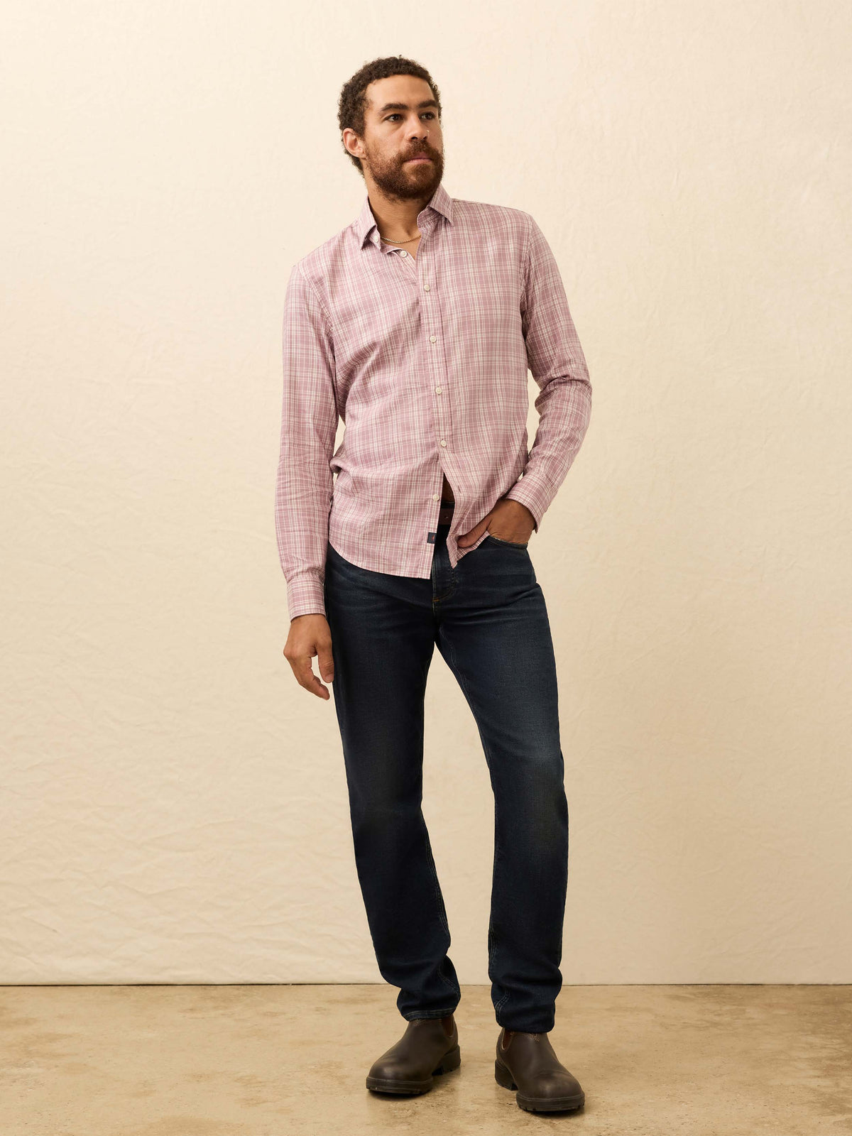 The Movement Shirt - Plum Cloud Plaid