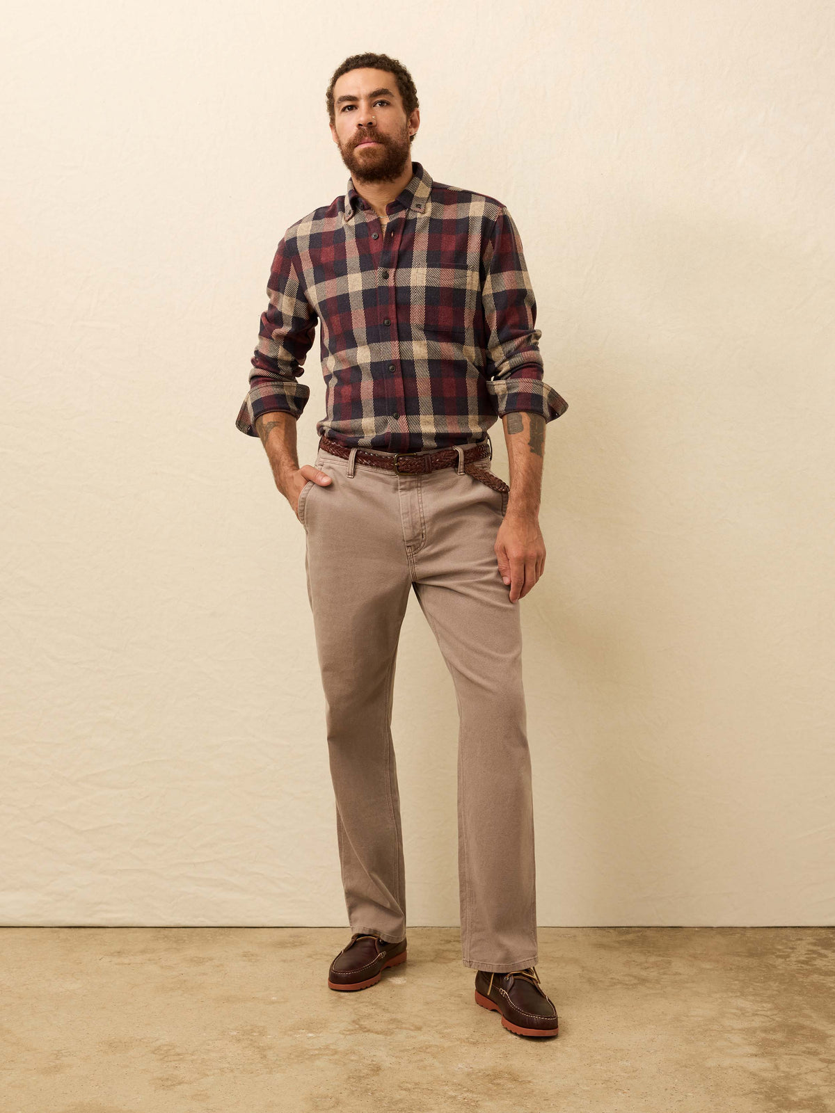 Legend Sweater Shirt (Single Pocket) - Burchfield Plaid