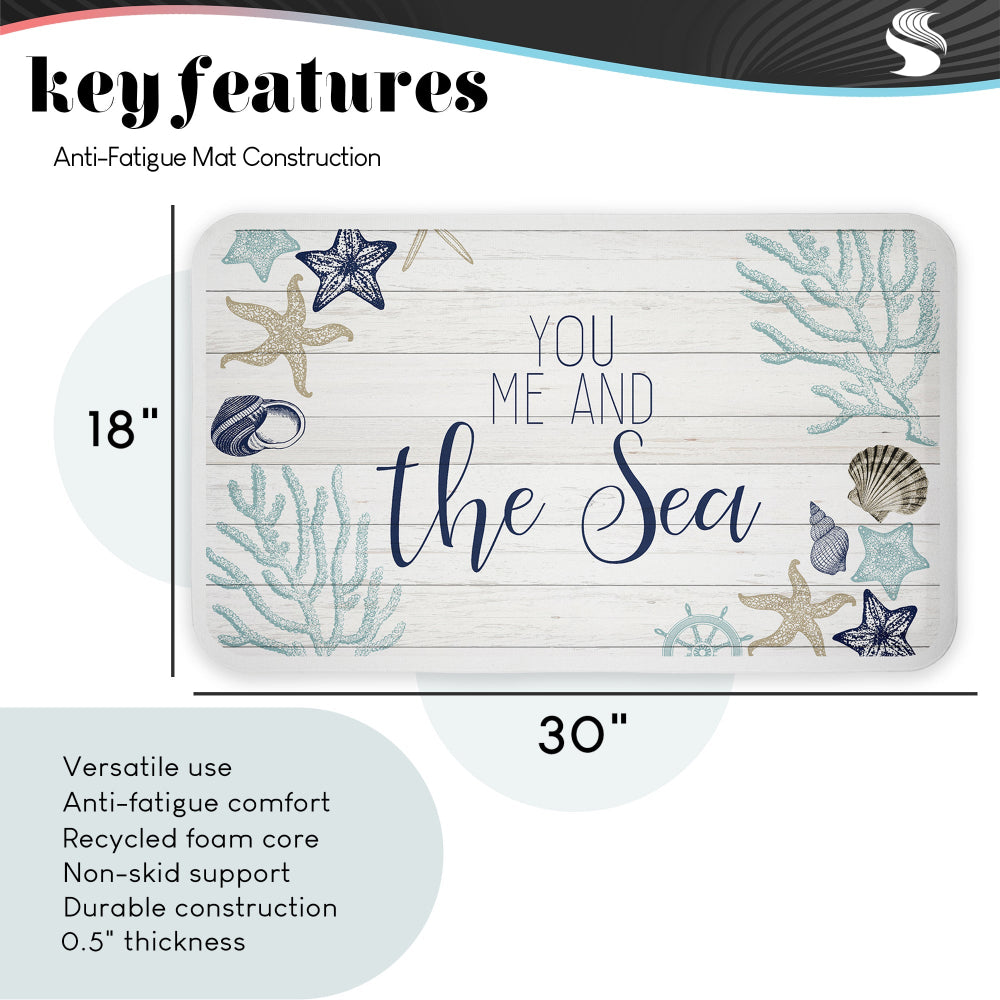Audrey Jeanne Roberts | Treasures From The Sea Anti-Fatigue Mat