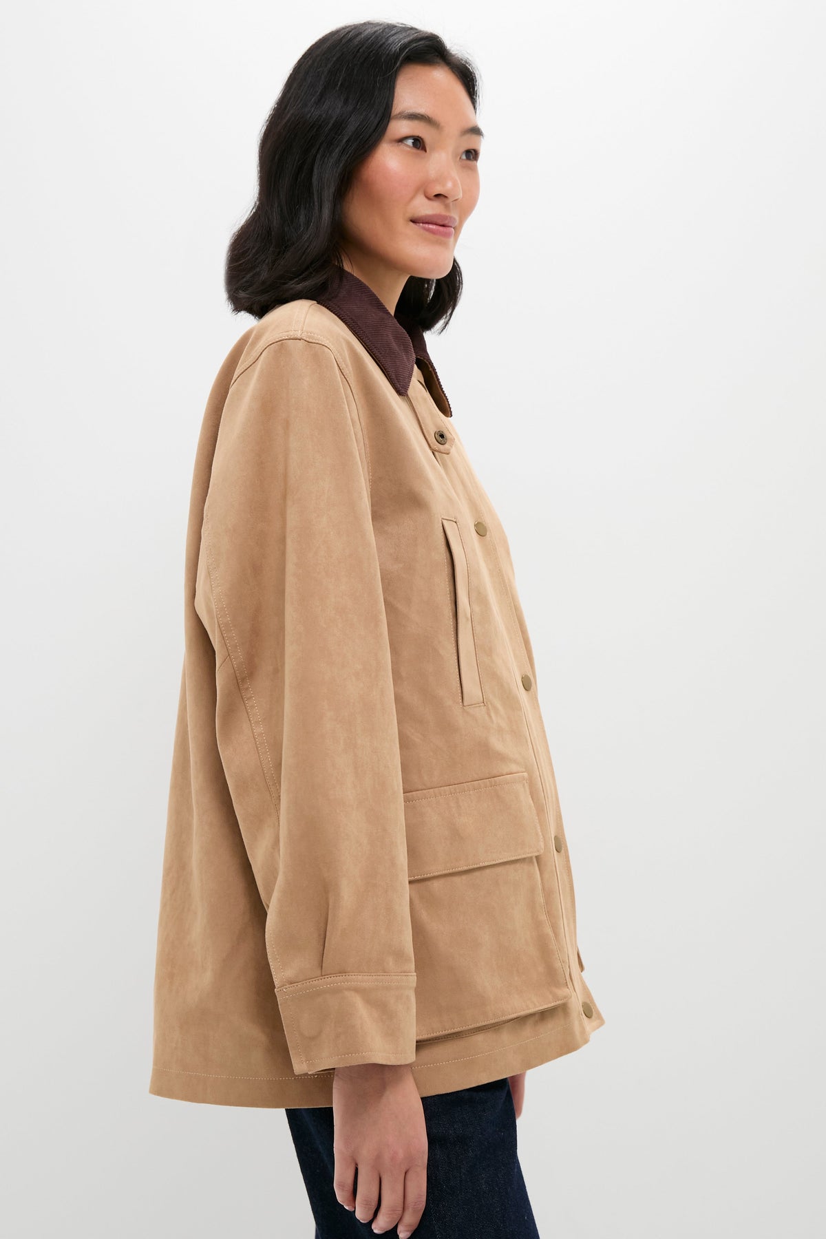 Vegan Suede Barnaby Barn Jacket
