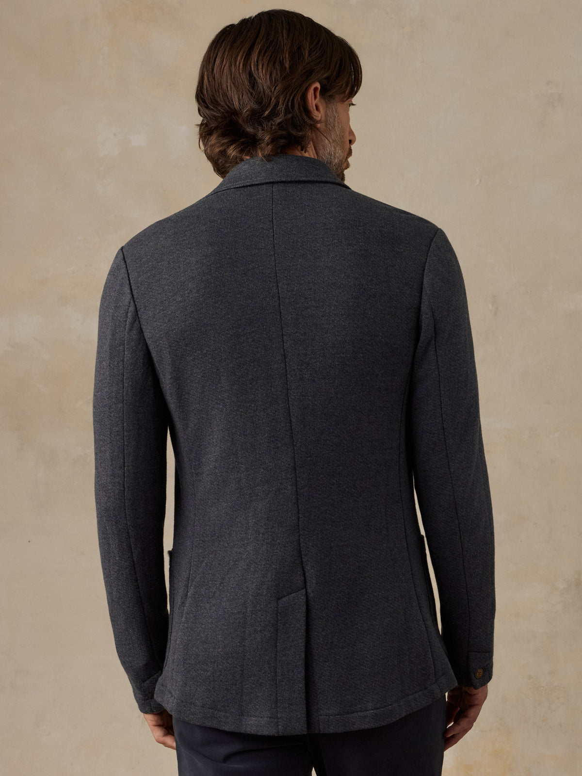 Inlet Knit Blazer - Black Sky Melange