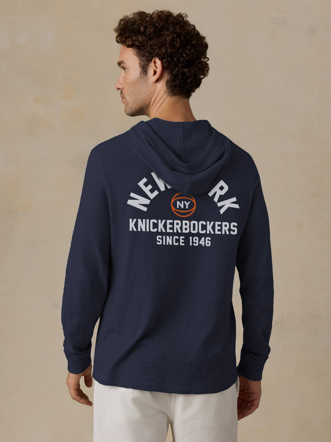 NY Knicks Sunwashed Organic Hoodie - Blue Nights