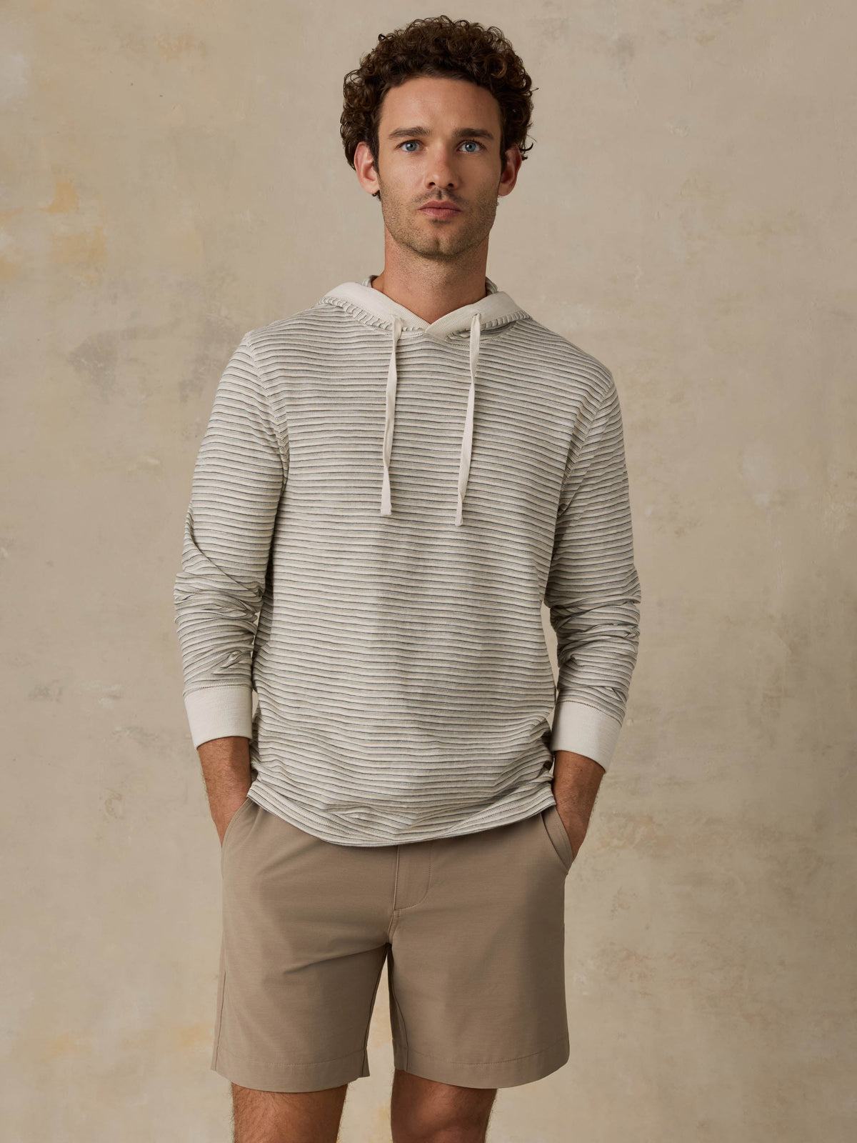 Sunwashed Organic Hoodie - Cedar Falls Stripe