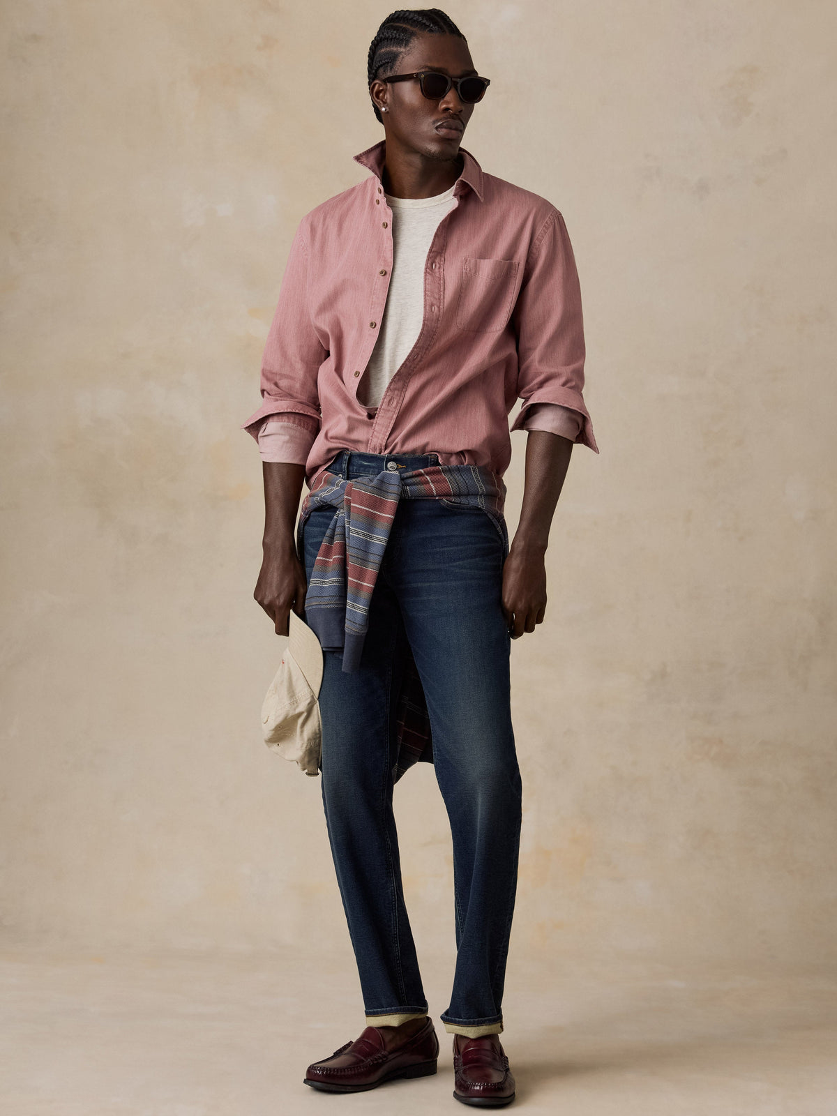 Patina Chambray Shirt - Wild Rose
