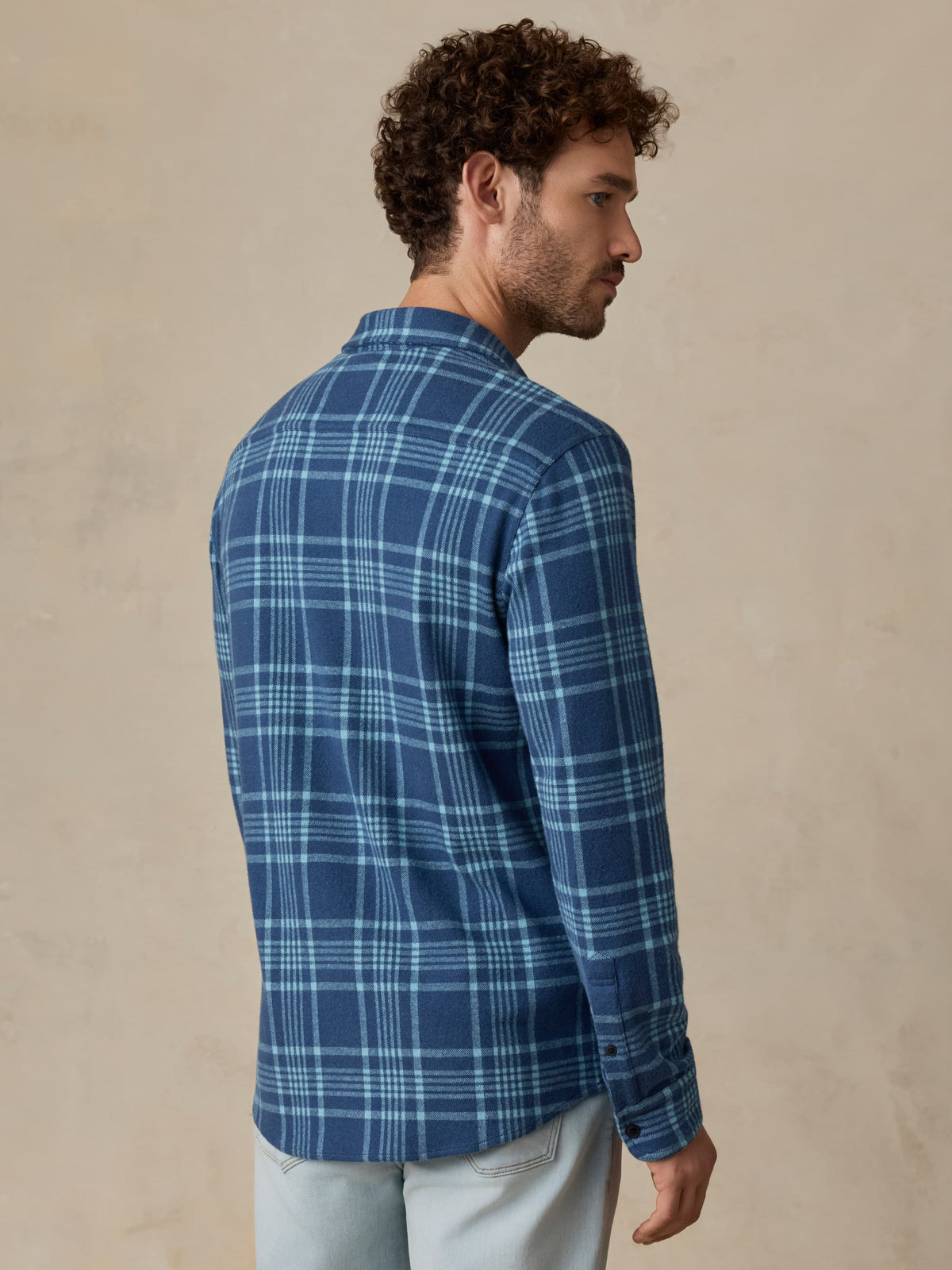 Legend Sweater Shirt - Midnight Teal Plaid