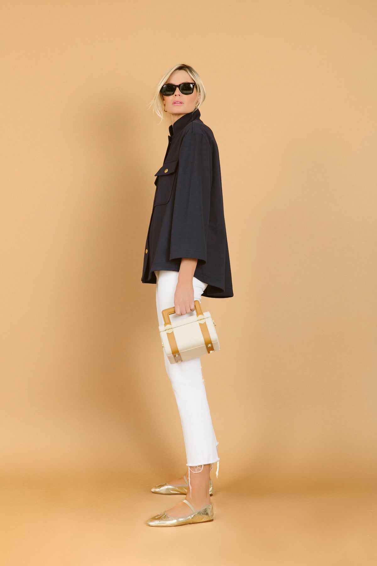 Navy Marant Shirt Jacket