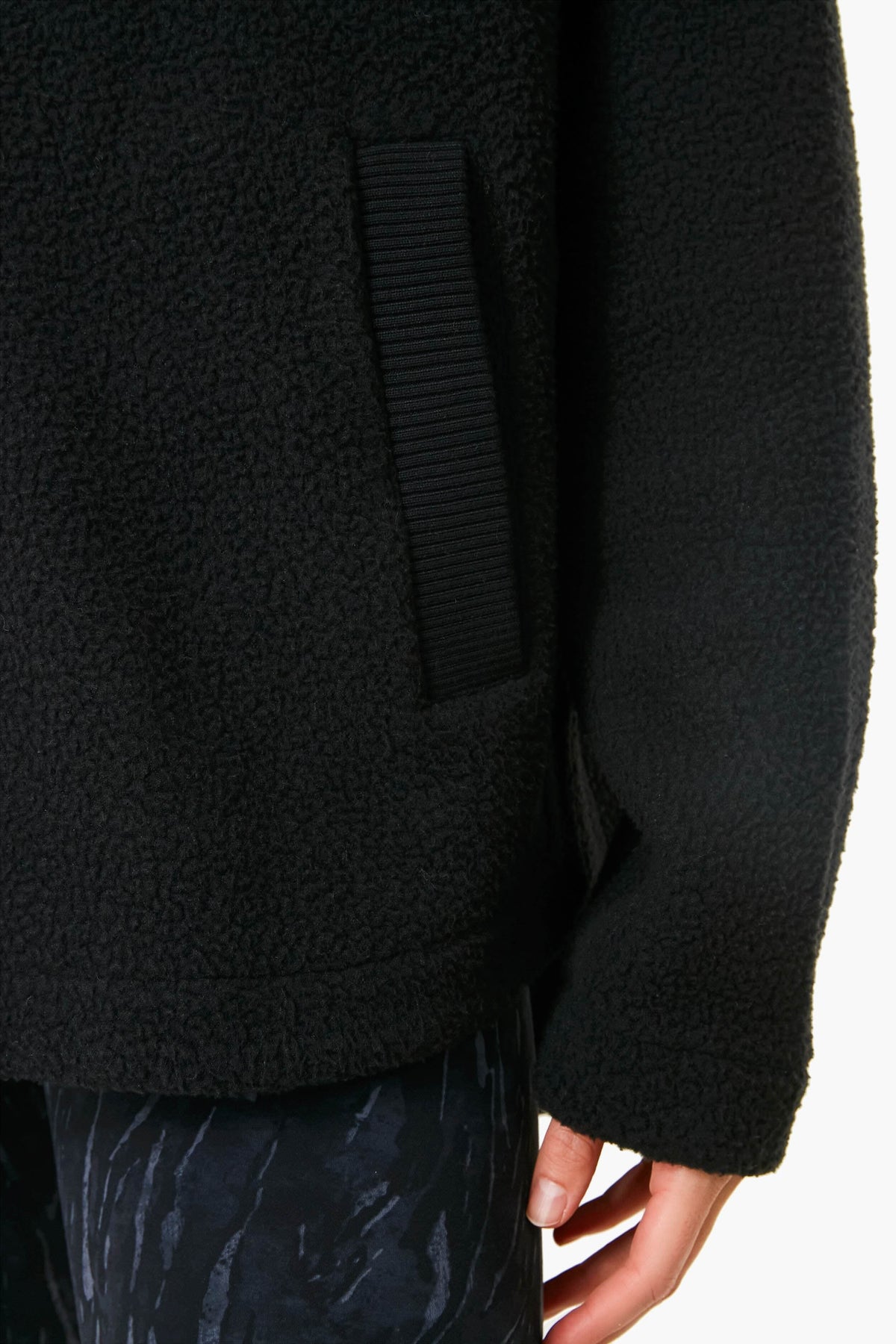Black Olivia Fleece Jacket