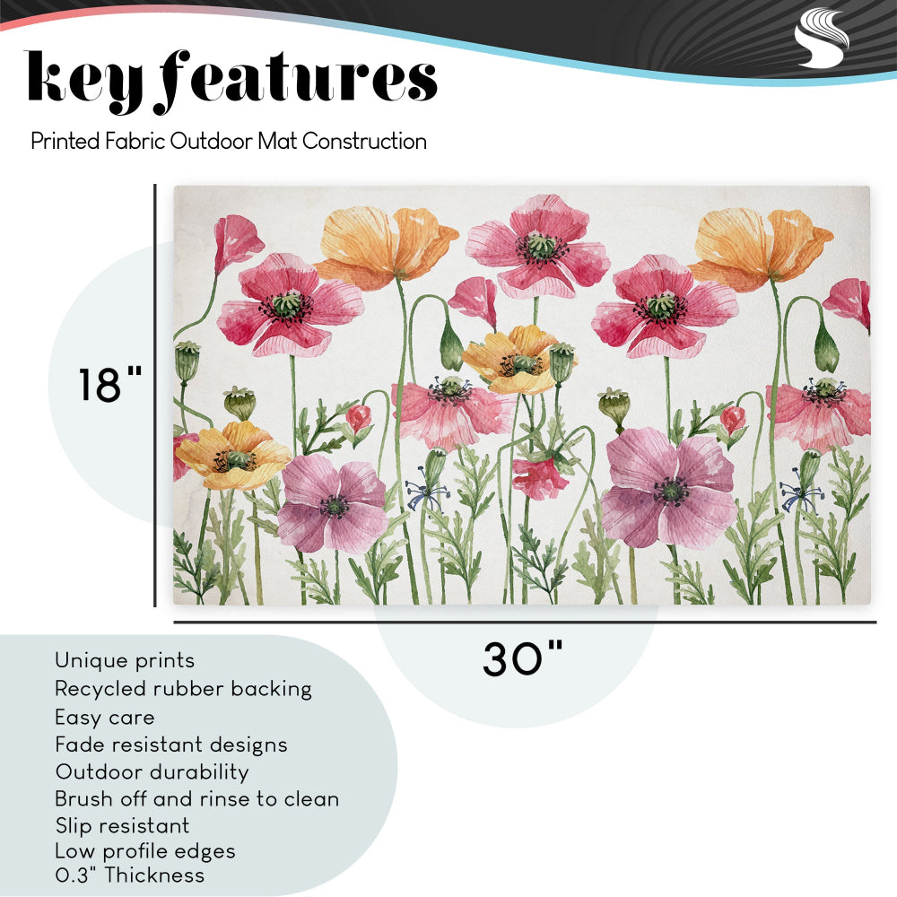 Marcus Prime | Happy Easter Bright Eggs Non-Woven Door Mat