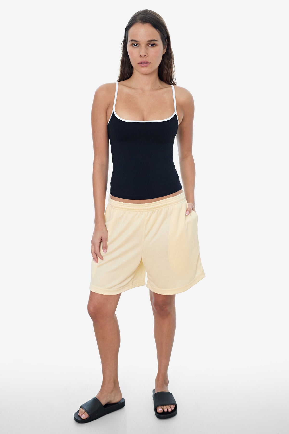 PPQ42 - Poly Pique Mesh Mid-Length Shorts