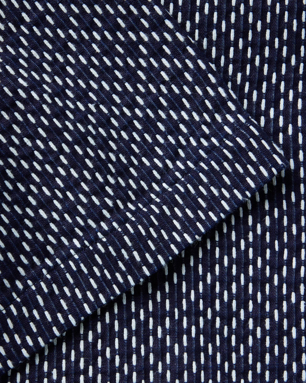 The Davis Shirt in Indigo Raindrop Sashiko