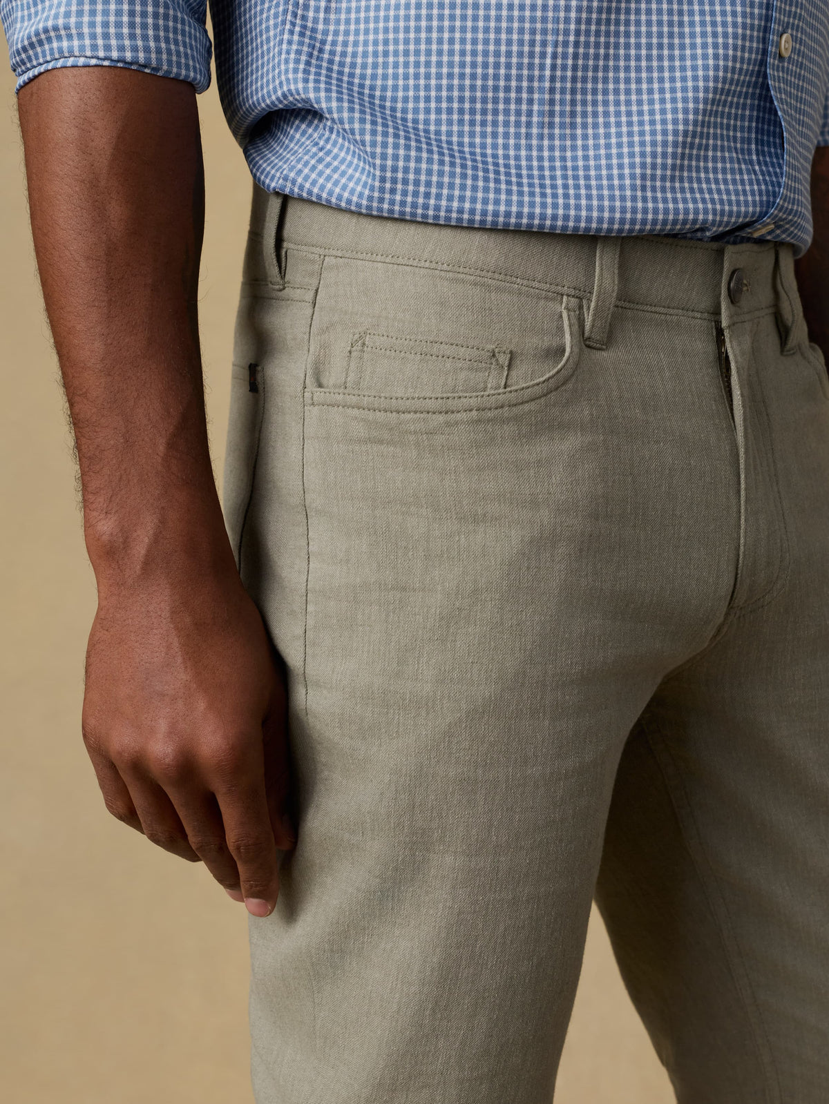 Movement Linen 5-Pocket Pant - Sage Cliff