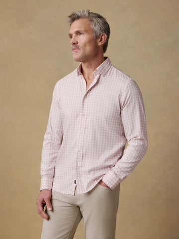 The Movement Shirt - Rose White Gingham