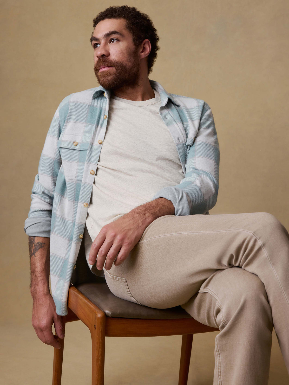 Legend Sweater Shirt - Island Sage Plaid