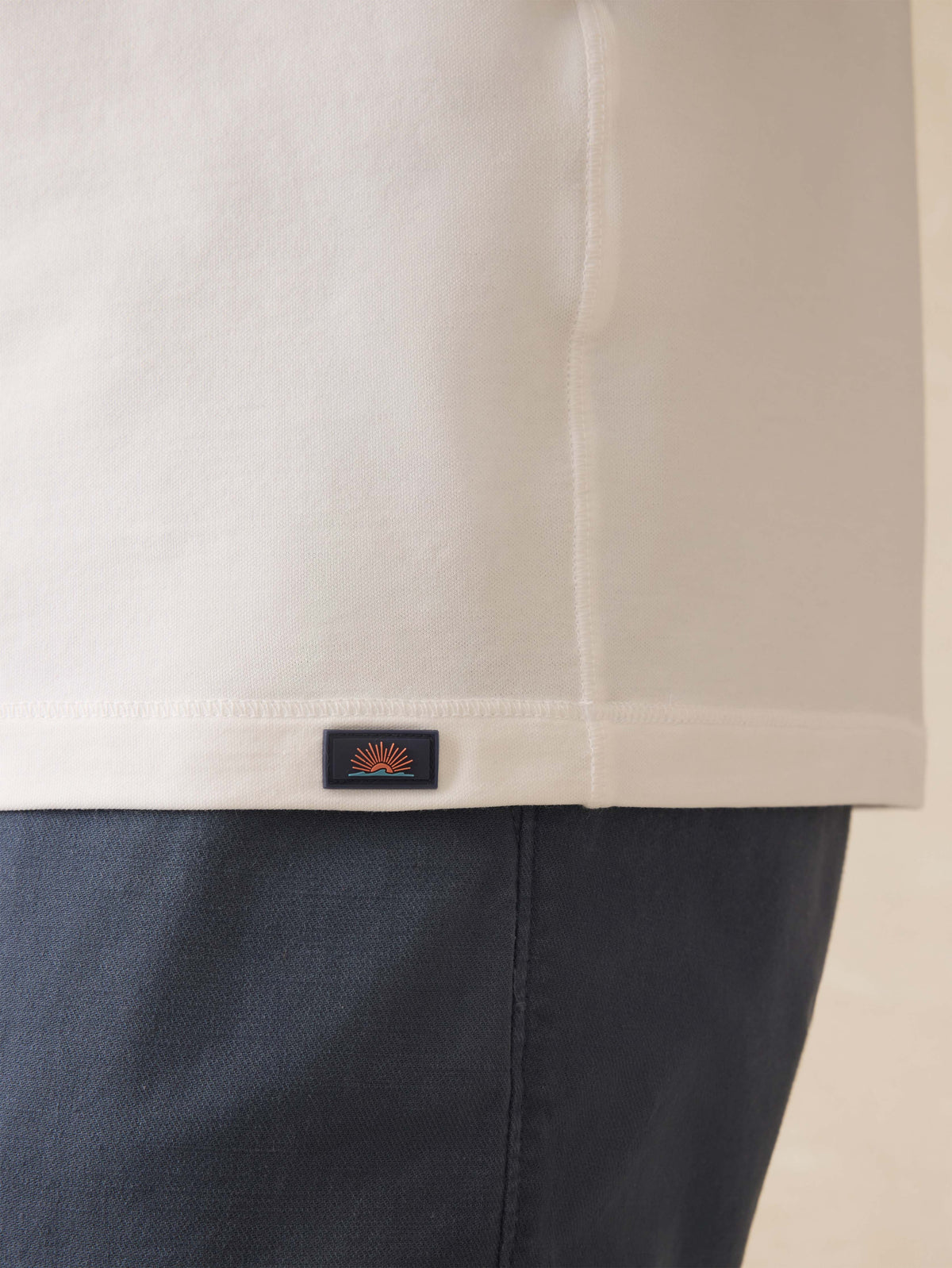 Short-Sleeve Shorelite UPF Tee - White Surf Stripe