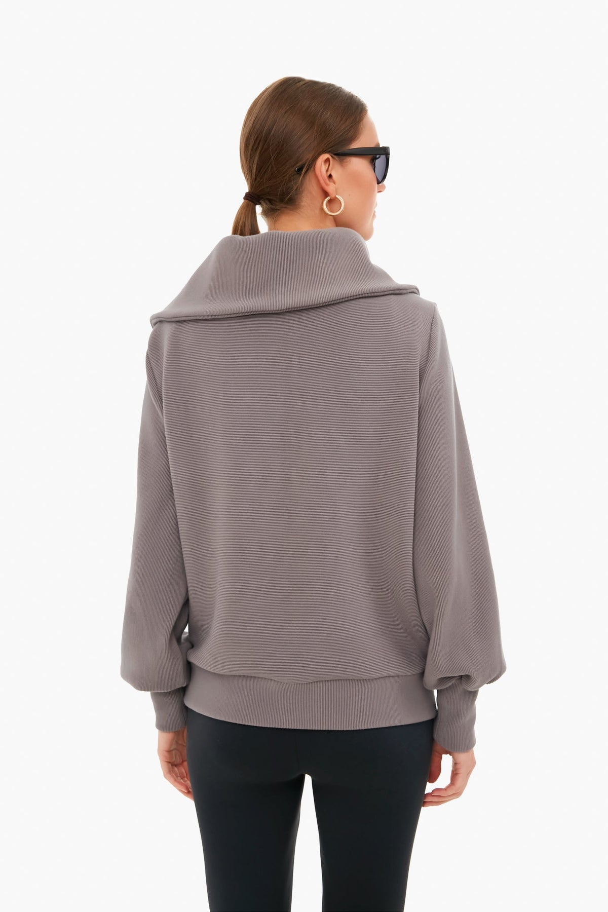 Deep Charcoal Vine Half Zip
