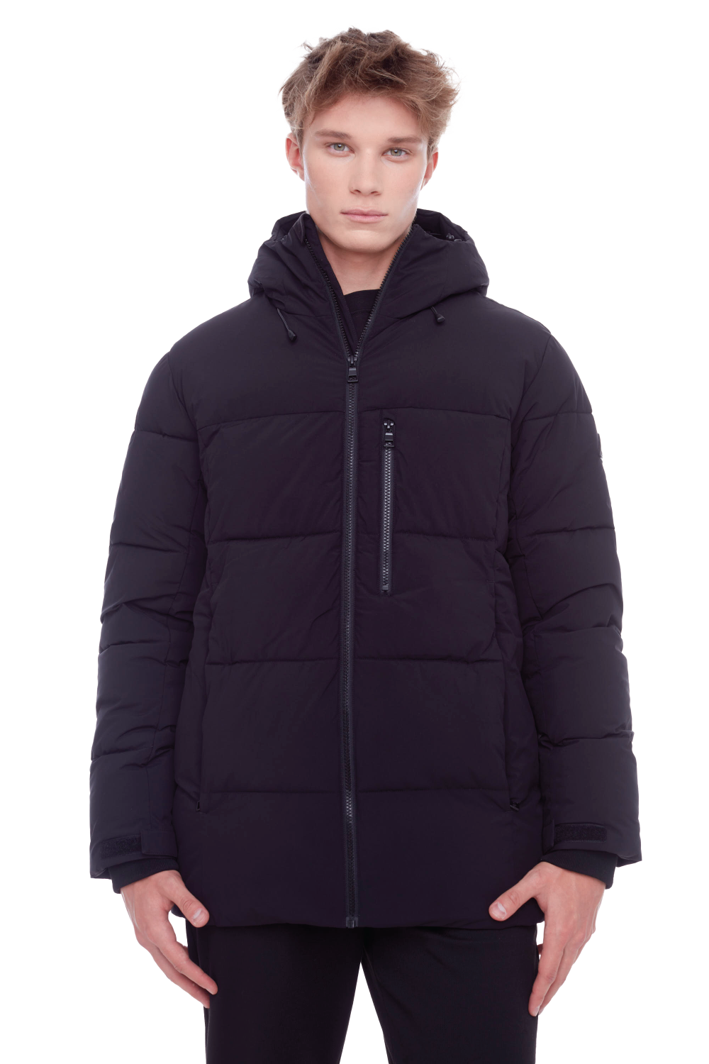 BANFF | MEN'S VEGAN DOWN (RECYCLED) PUFFER JACKET, BLACK