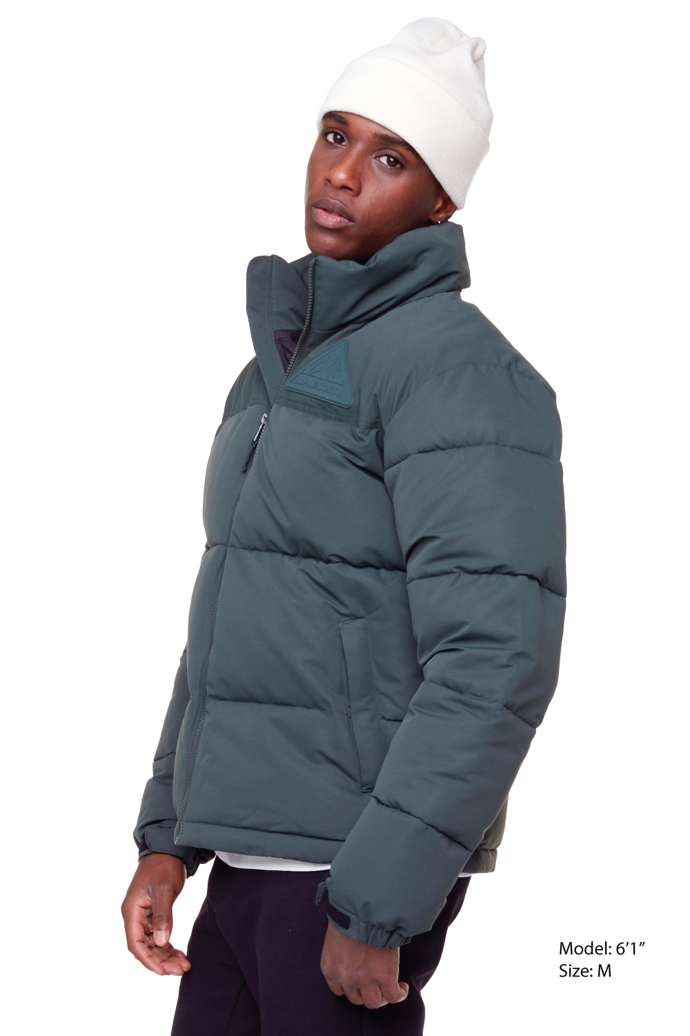 TUKTUT | MEN'S VEGAN DOWN (RECYCLED) PUFFER JACKET, FOREST GREEN