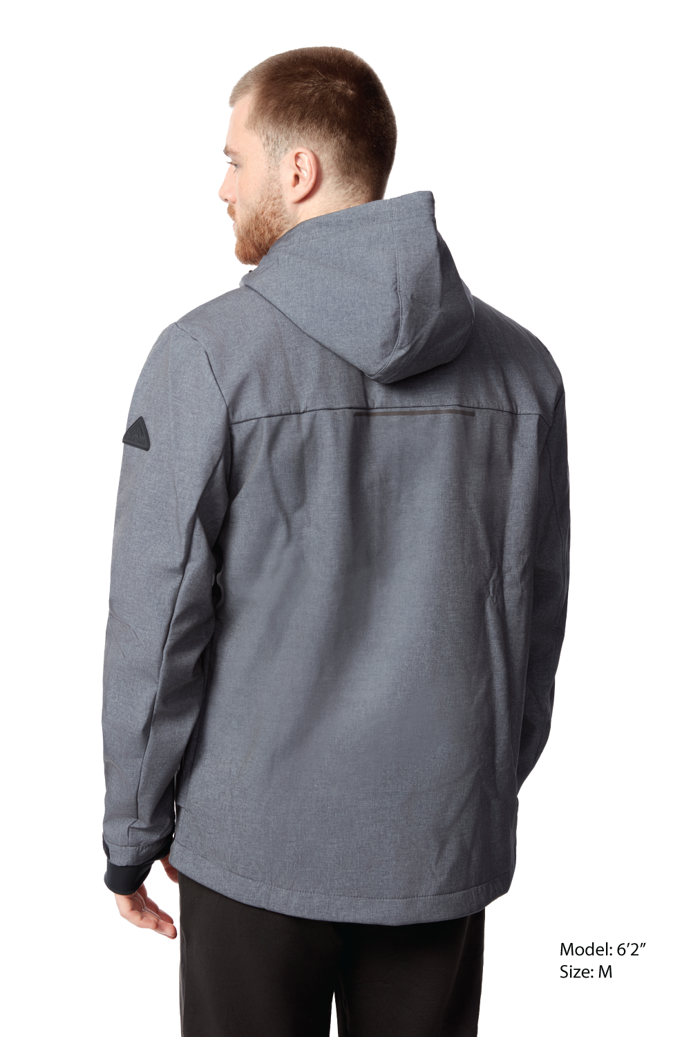 TOFINO | MEN'S FLEECE LINED WATER-REPELLENT SOFTSHELL JACKET, DARK GREY