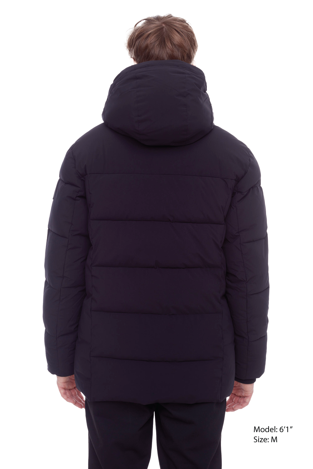 BANFF | MEN'S VEGAN DOWN (RECYCLED) PUFFER JACKET, BLACK