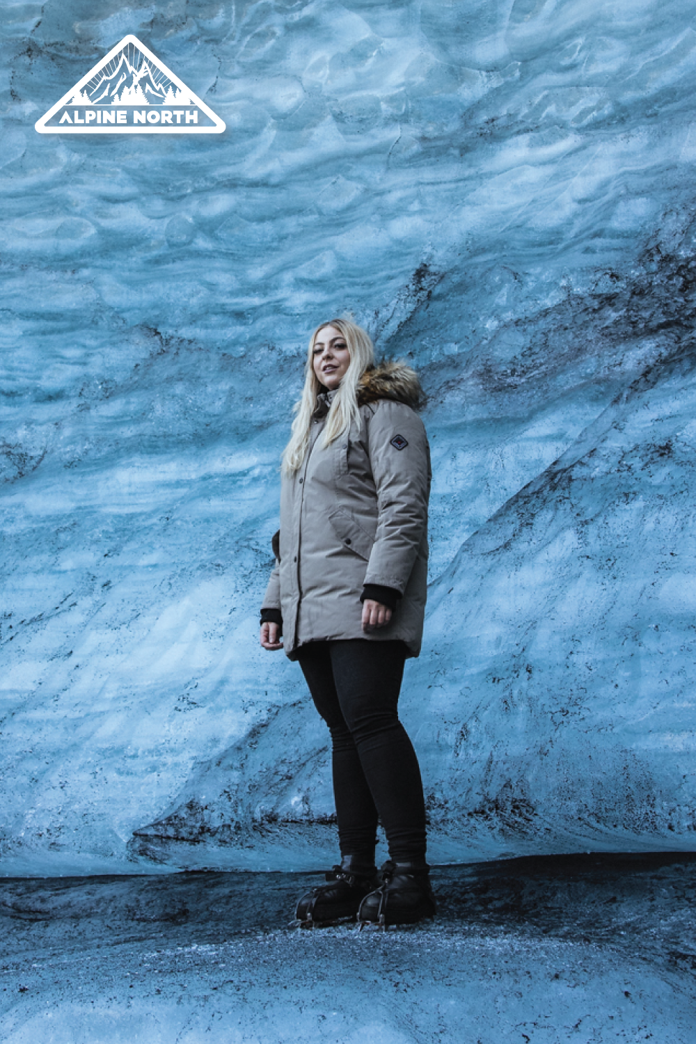 LAURENTIAN PLUS | WOMEN'S VEGAN DOWN (RECYCLED) LONG PARKA, NAVY (PLUS SIZE)