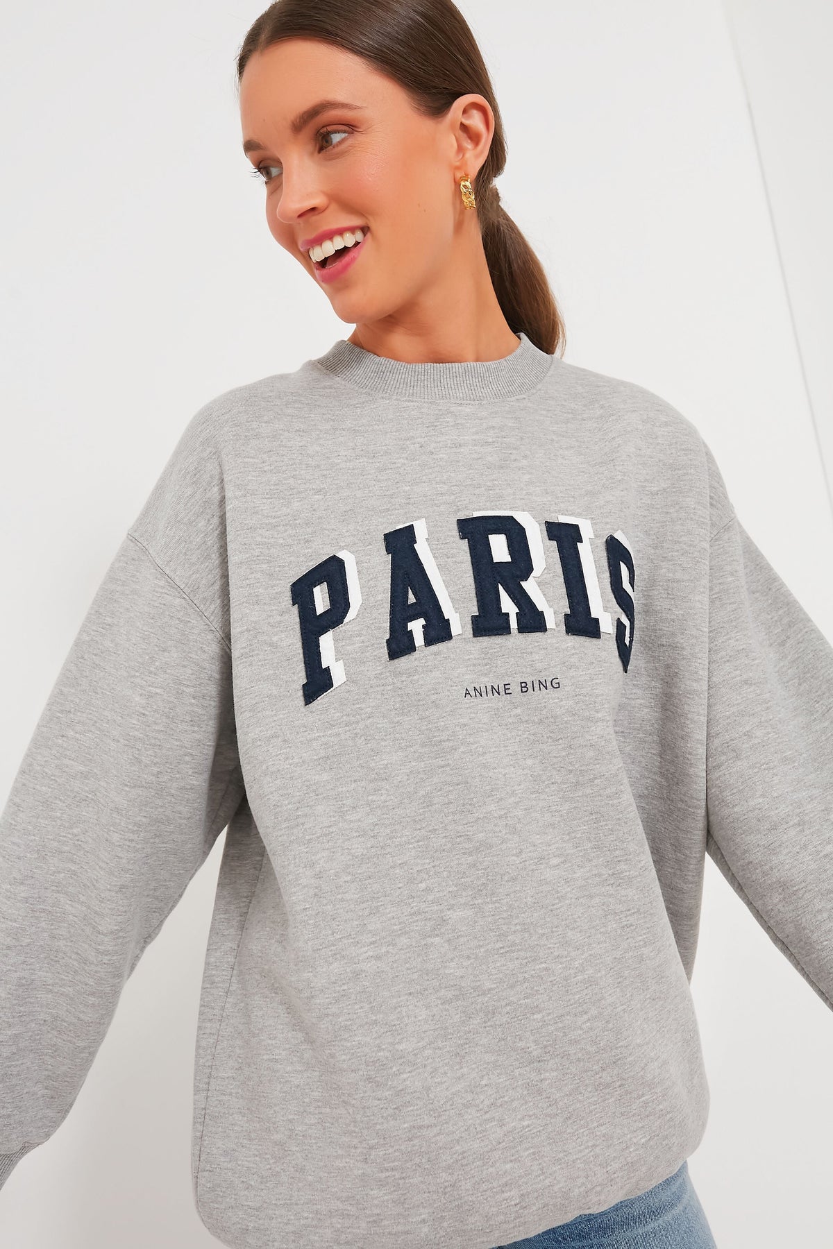 Grey Melange Paris Tyler Sweatshirt