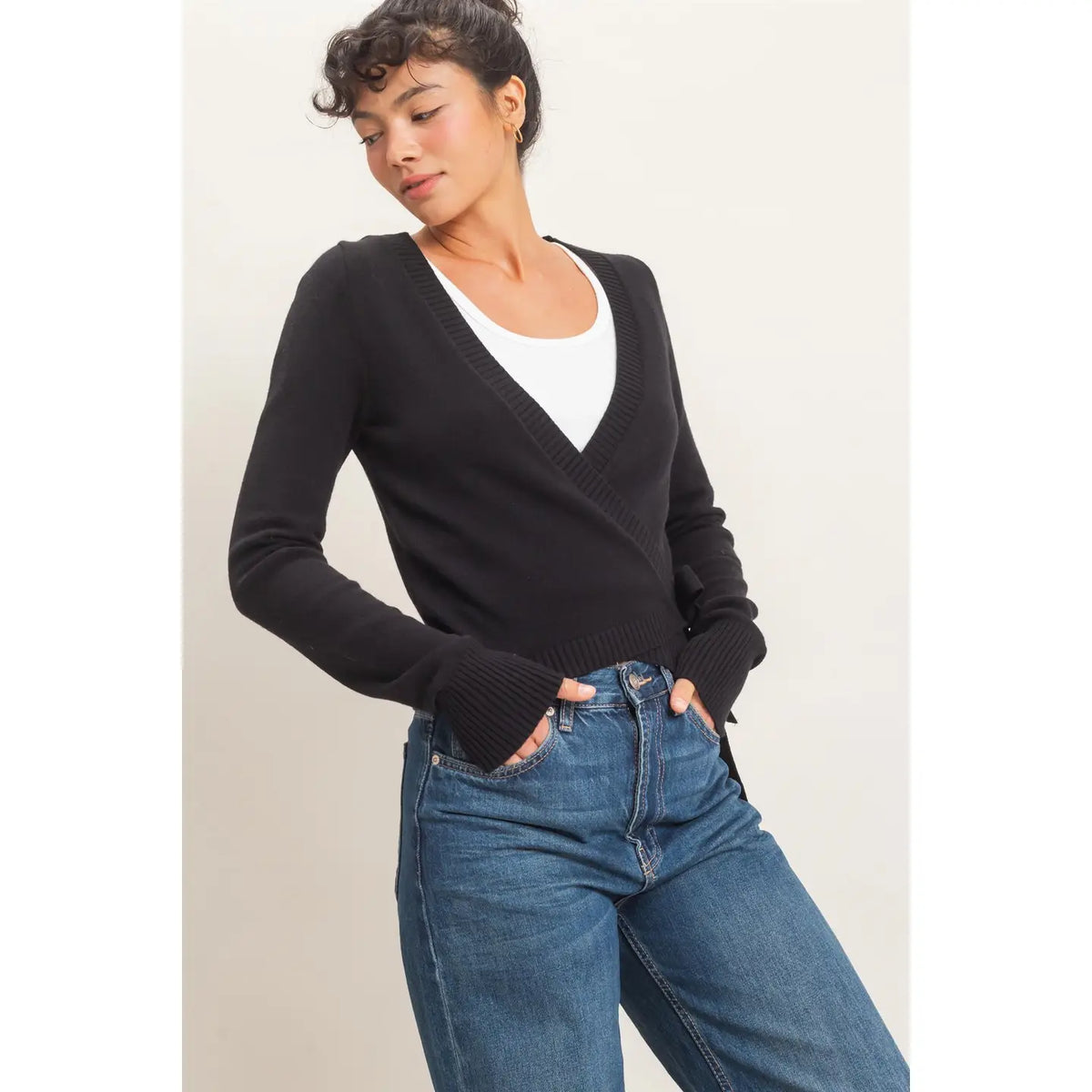 WRAP KNIT CARDIGAN
