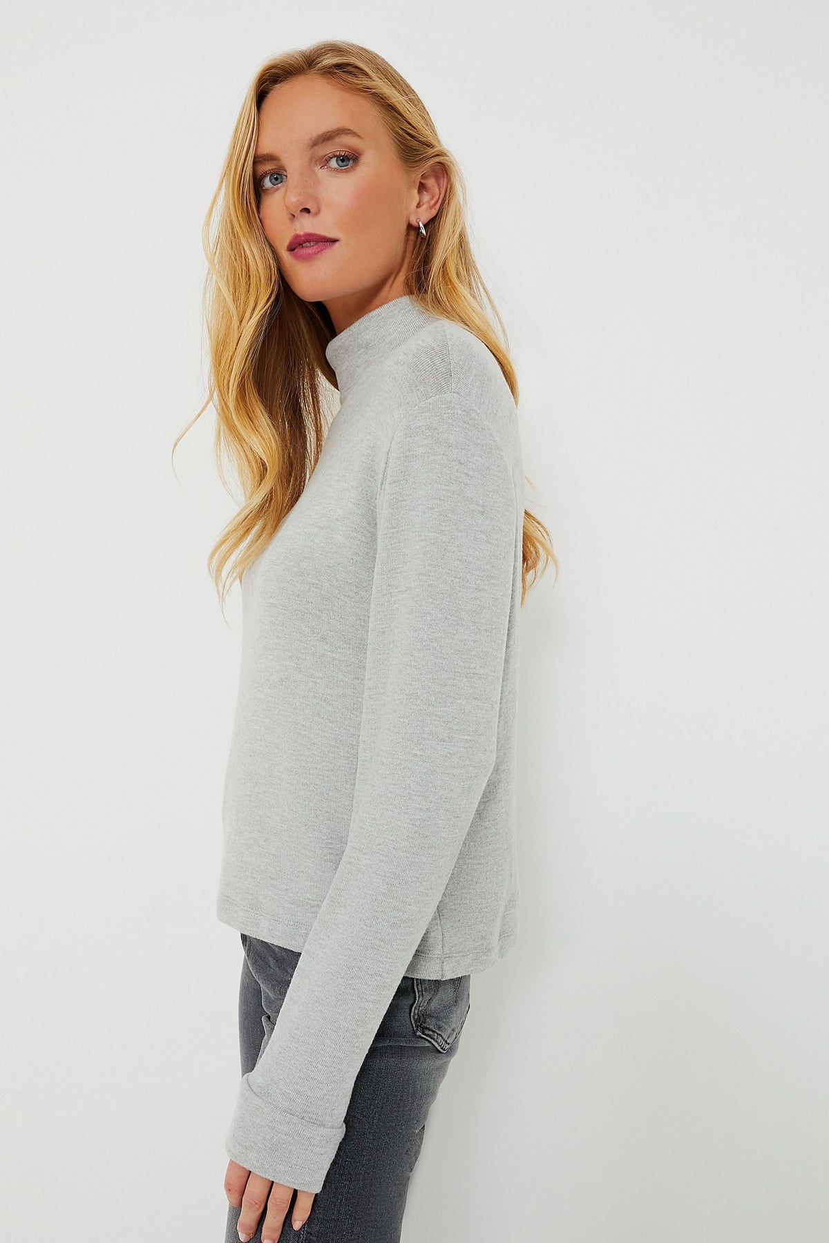 Heather Grey Sweater Turtleneck