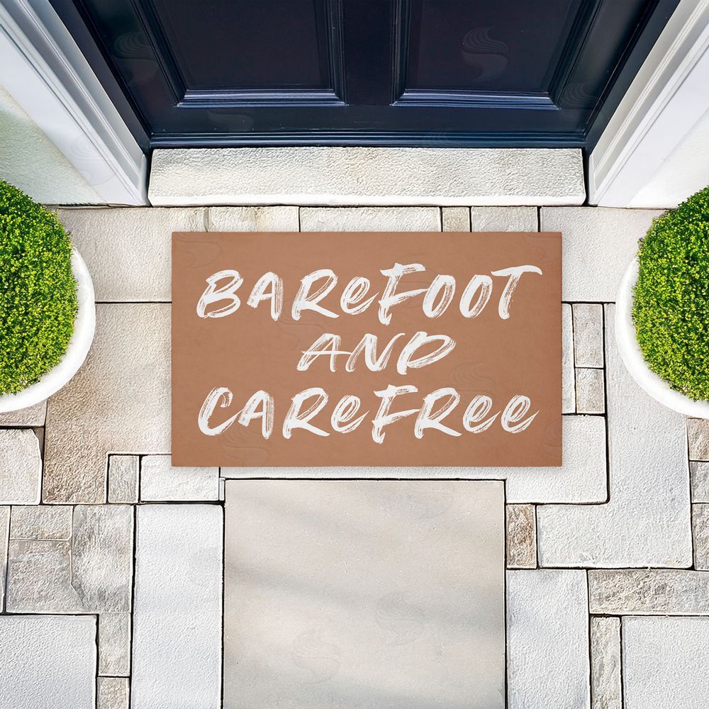 Lettered and Lined | Barfoot & Carefree Summer Non-Woven Door Mat