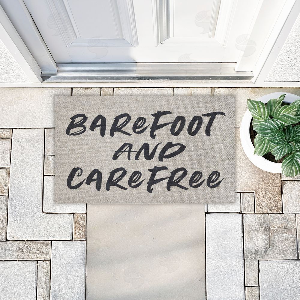 Lettered and Lined | Minimal Barefoot And Carefree Faux Sisal Door Mat