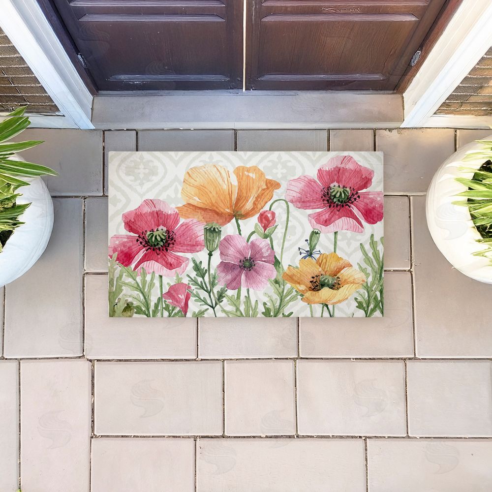 Kim Allen | Poppy Place on Geometric Non-Woven Door Mat