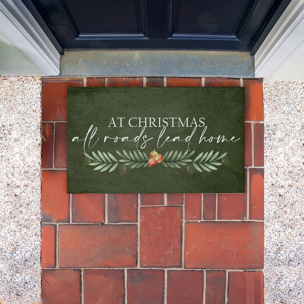 Kim Allen | All Roads Lead Home Christmas Non-Woven Door Mat