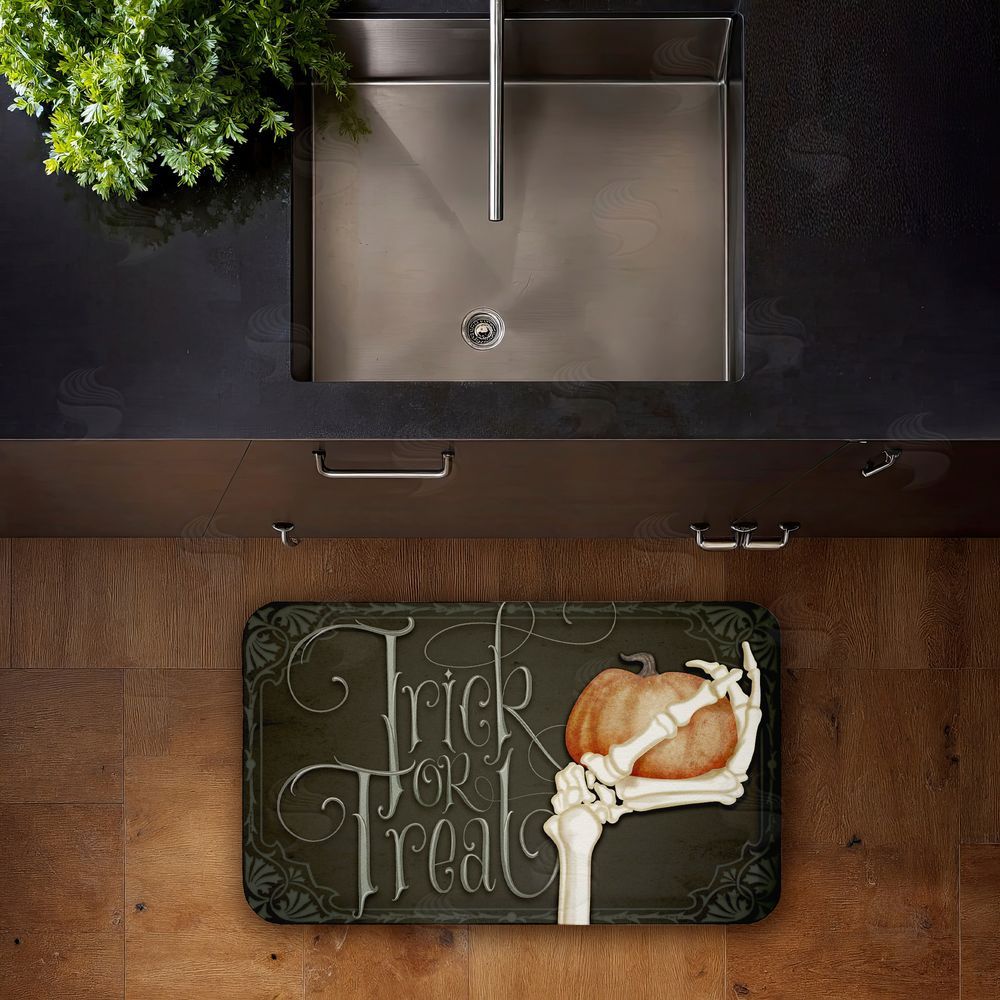 Nicole Tamarin | Trick Or Treat Skeleton Hand Anti-Fatigue Mat