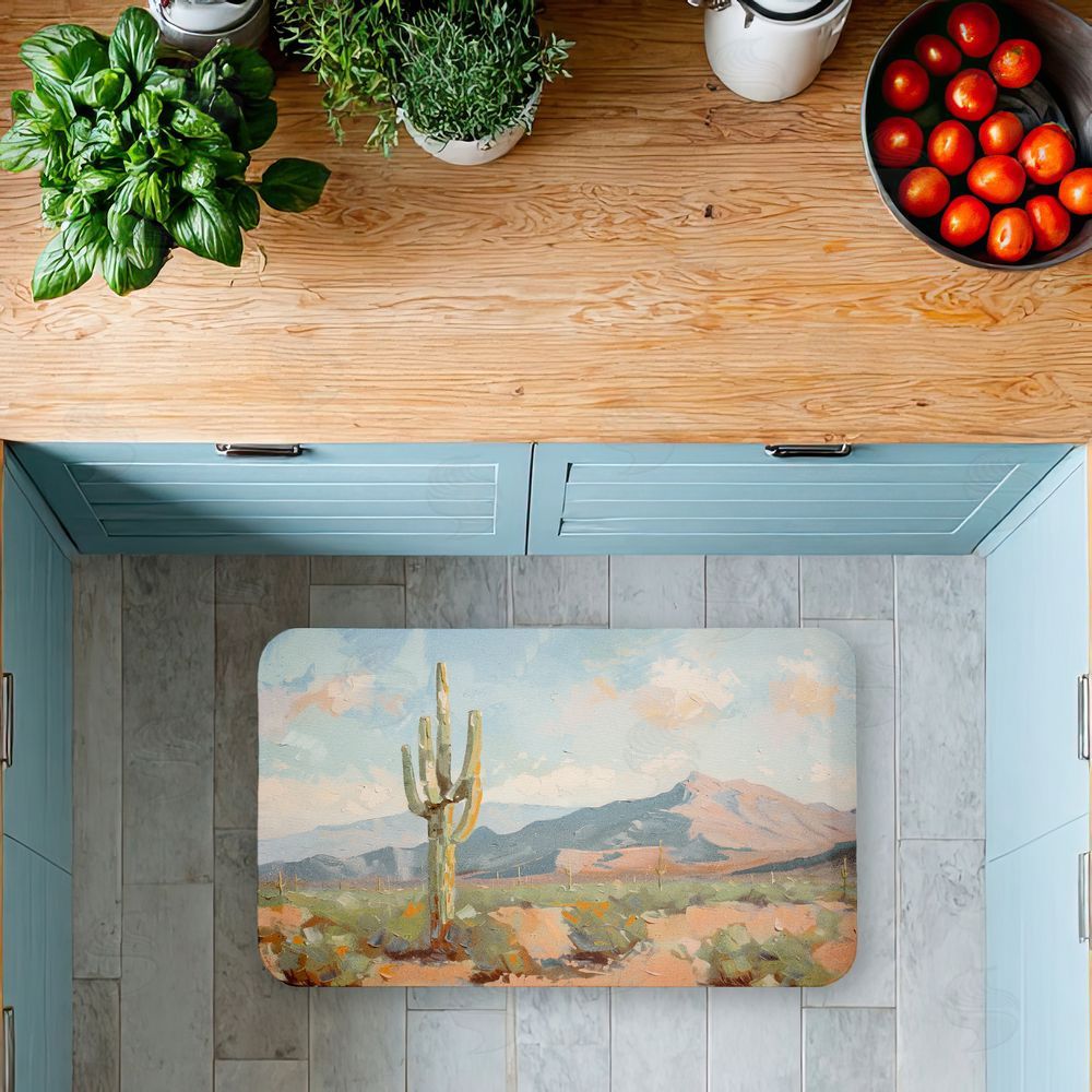 Nina Blue | Cactus & Mountain View Anti-Fatigue Mat