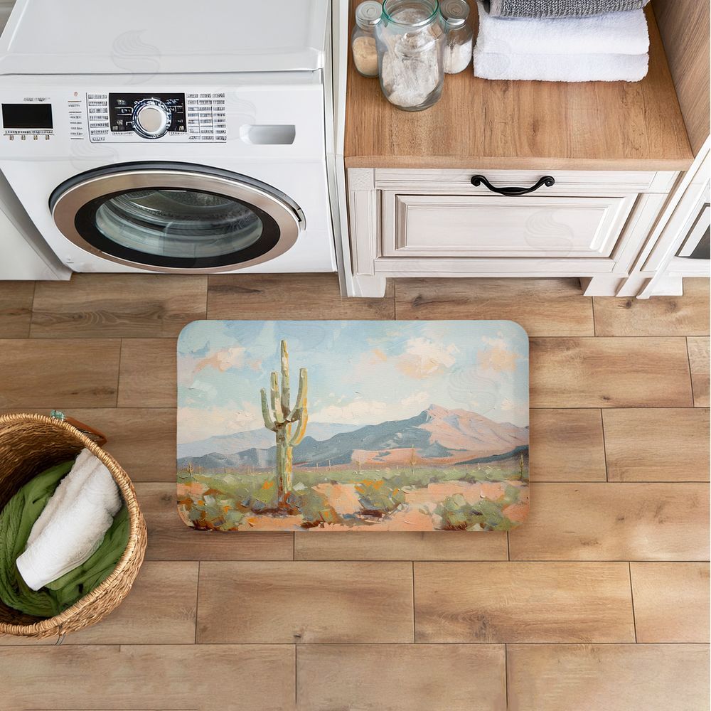 Nina Blue | Cactus & Mountain View Anti-Fatigue Mat