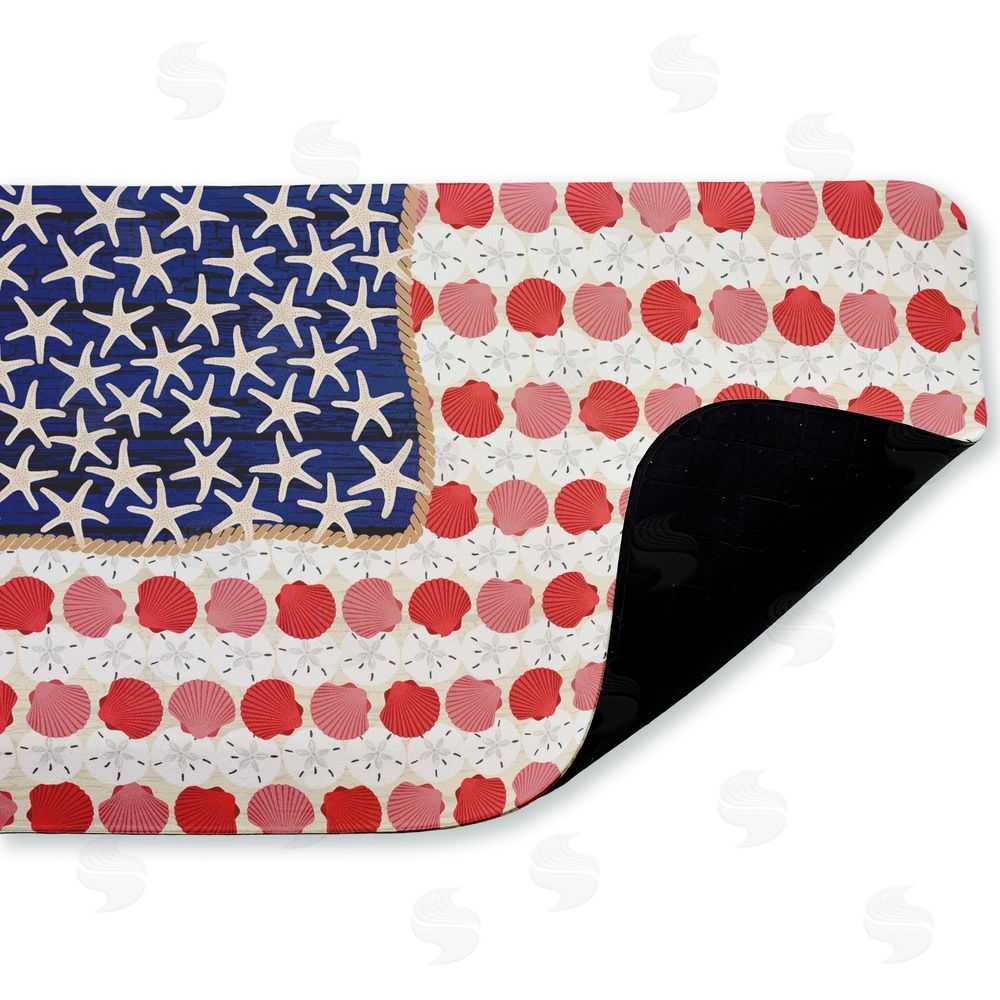 Arrolynn Weiderhold | Nautical Vibe Flag Anti-Fatigue Mat