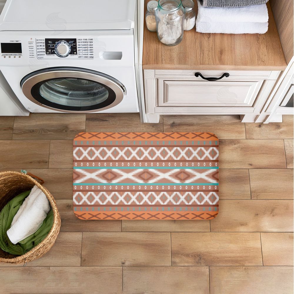 Angela Nickeas | Earthy Boho Pattern Anti-Fatigue Mat