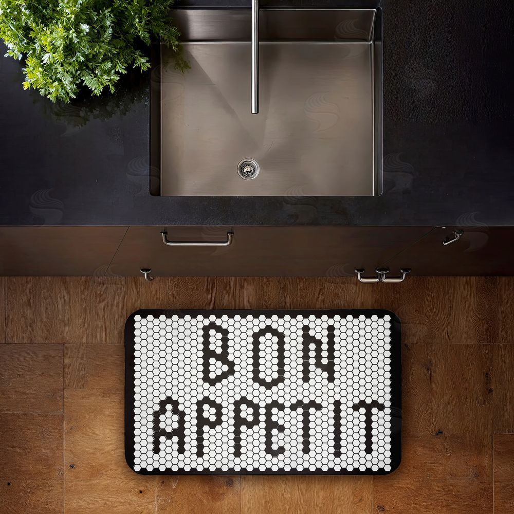 Elizabeth Medley | Bon Appetit Mosaic Pattern Anti-Fatigue Mat