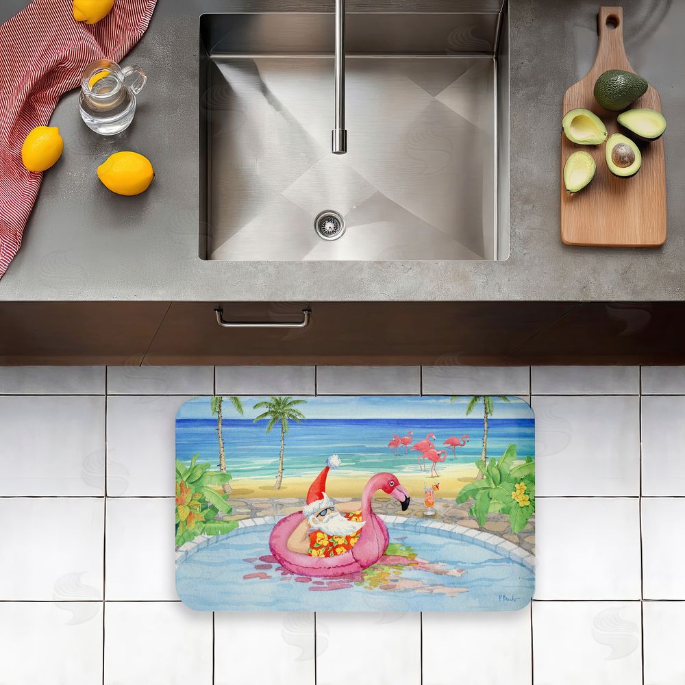 Paul Brent | Santa Pool Float & Cocktail Anti-Fatigue Mat