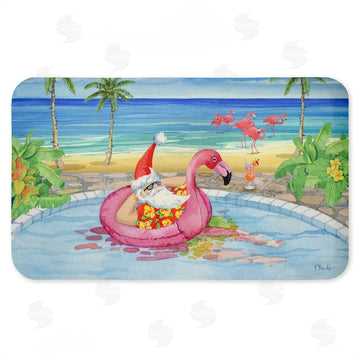 Paul Brent | Santa Pool Float & Cocktail Anti-Fatigue Mat