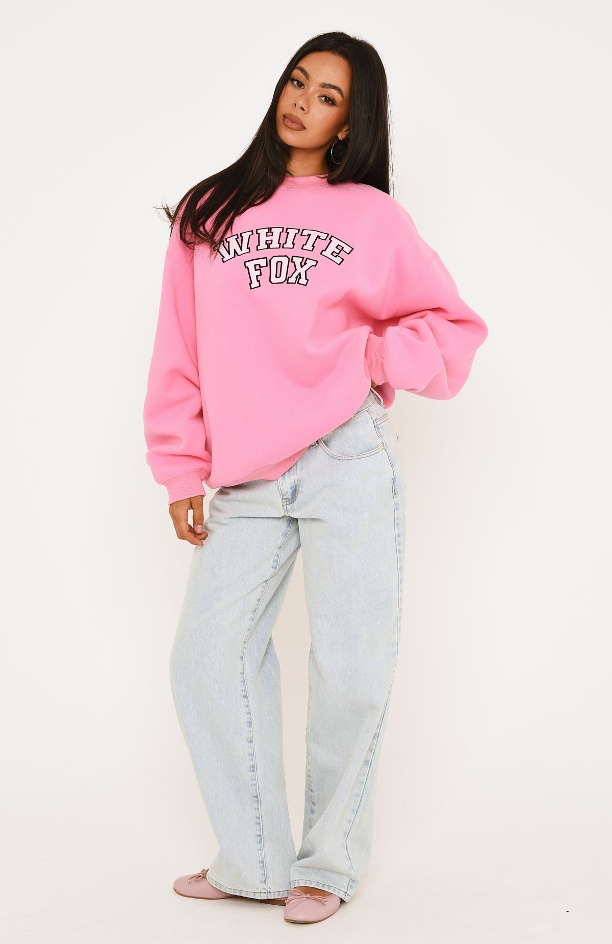 Major Upgrade Oversized Drop Shoulder Sweater Bubblegum