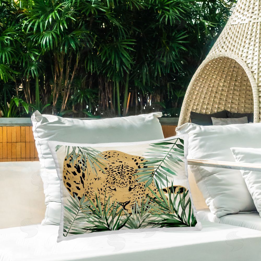 Carol Robinson | Peering Leopard through Palms